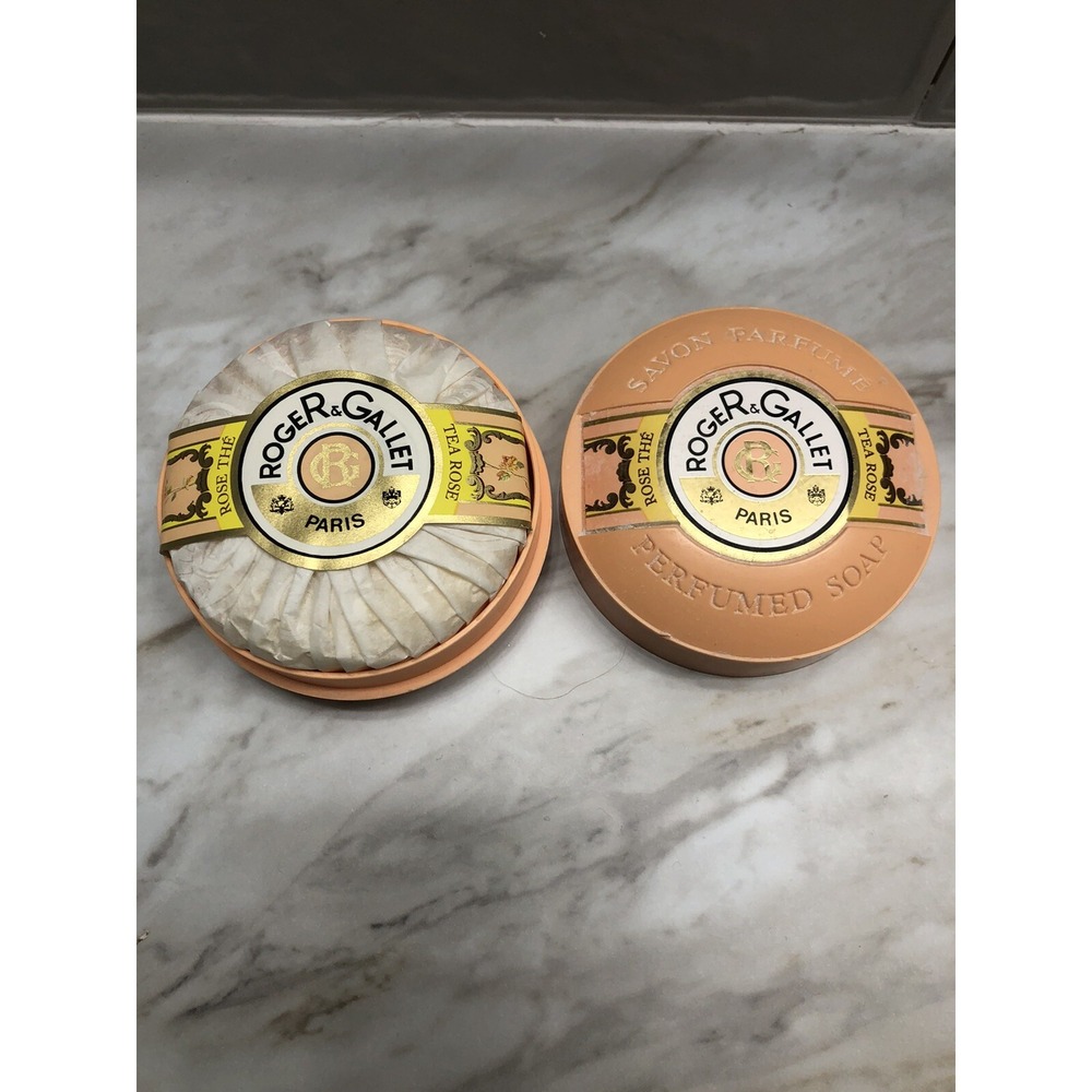 Roger & Gallet Vintage Tea Rose Bar Soap In case Rare - Picture 3 of 3